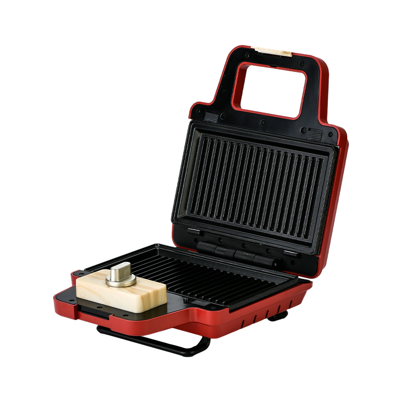 Gaufrier à sandwich à plaques amovibles à 2 tranches BJX-S008 800W