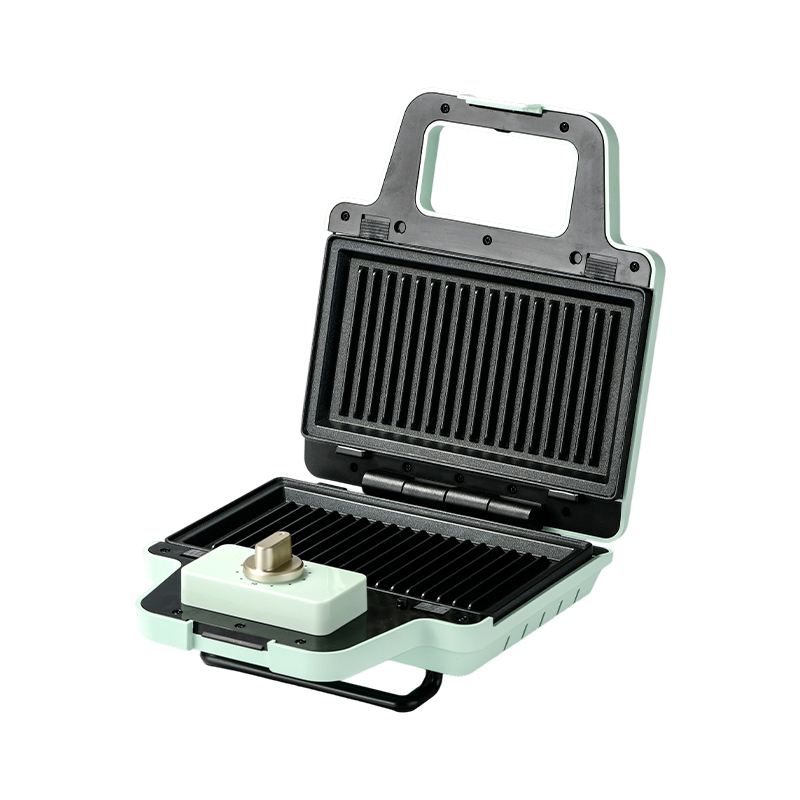 Gaufrier à sandwich à plaques amovibles à 2 tranches BJX-S008 800W