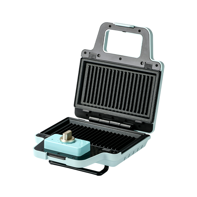 Gaufrier à sandwich à plaques amovibles à 2 tranches BJX-S008 800W