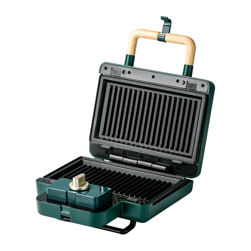 Gaufrier sandwich multifonction à 2 tranches, minuterie de 15 minutes, BJX-S016