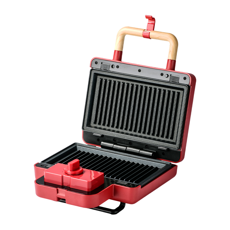 Gaufrier sandwich multifonction à 2 tranches, minuterie de 15 minutes, BJX-S016