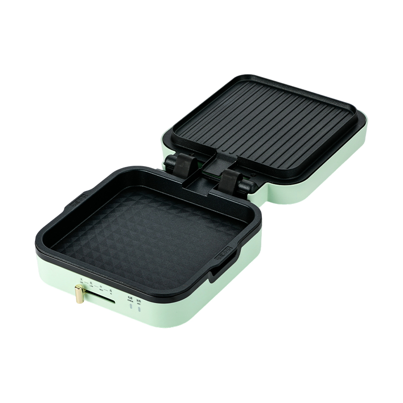 BJX-S018 Grill 24x24 cm avec contrôle de température et plaques amovibles