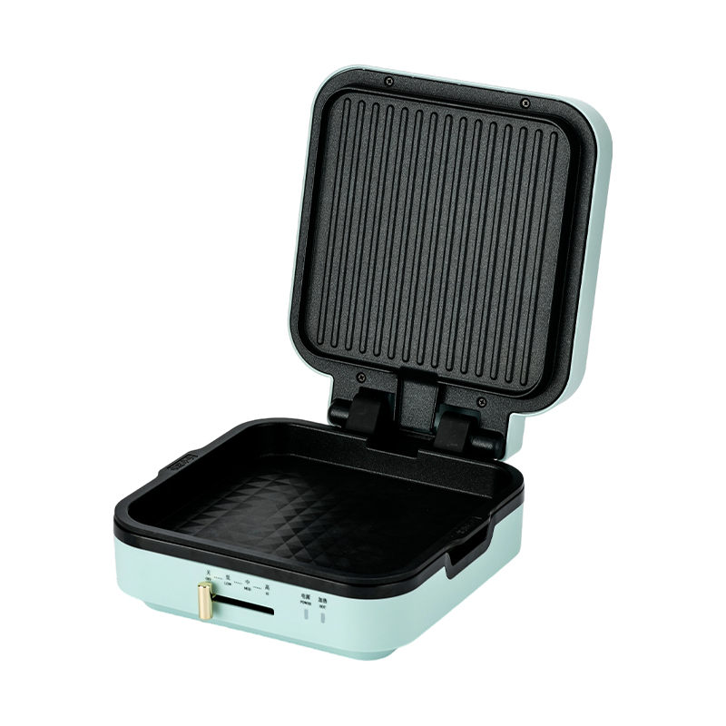 BJX-S018 Grill 24x24 cm avec contrôle de température et plaques amovibles