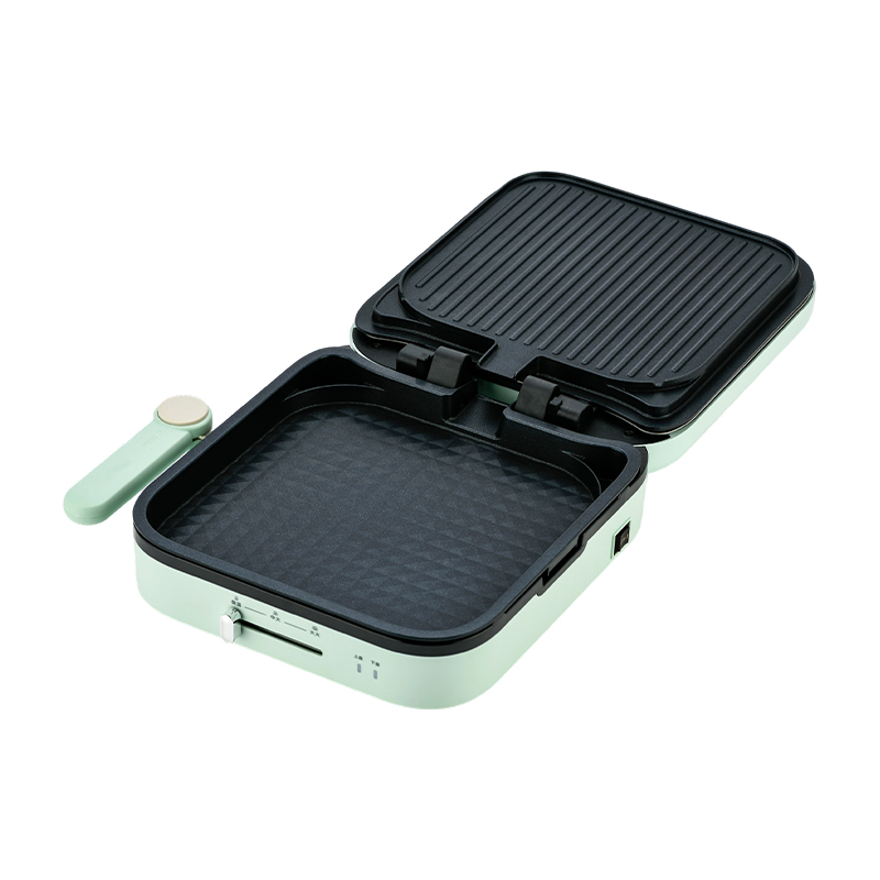 BJX-S022 28x28cm Ouverture et fermeture à 180 ° Contrôle de la température Plaque amovible Grand Grill