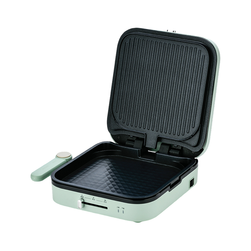 BJX-S022 28x28cm Ouverture et fermeture à 180 ° Contrôle de la température Plaque amovible Grand Grill