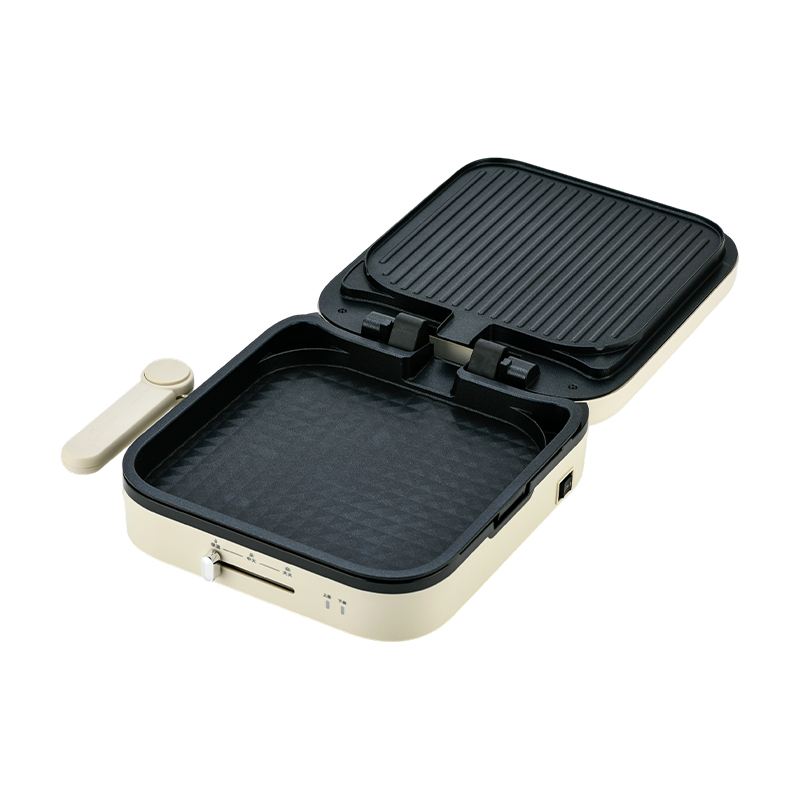 BJX-S023 Grande assiette 28x28 cm avec contrôle de la température, machine à panini et grill