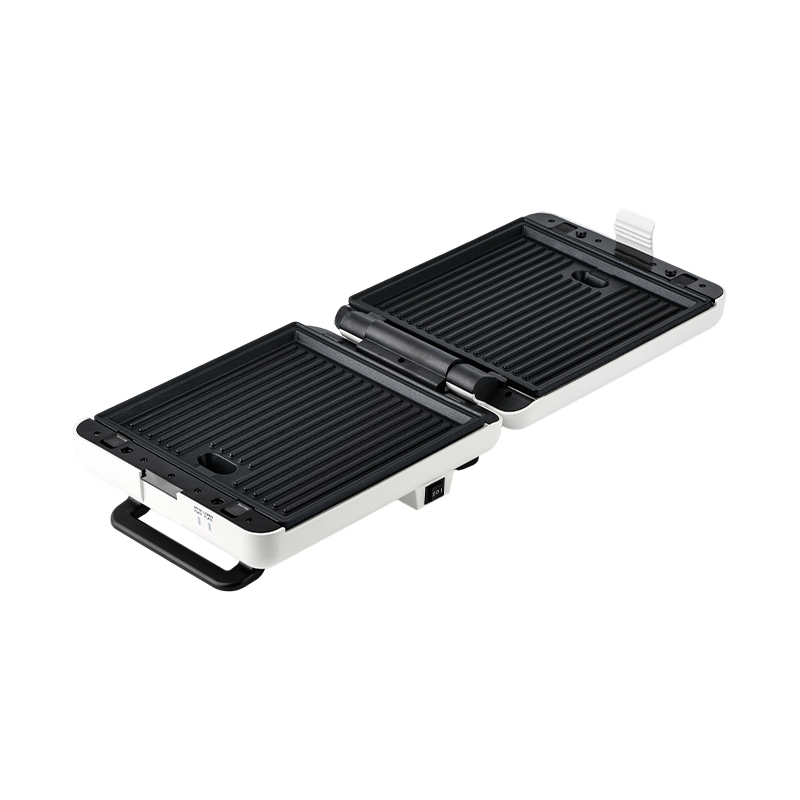 BJX-S026 Grill et sandwich ouvert à 4 tranches à 180 ° avec contrôle à 3 niveaux et bac d'égouttage d'huile